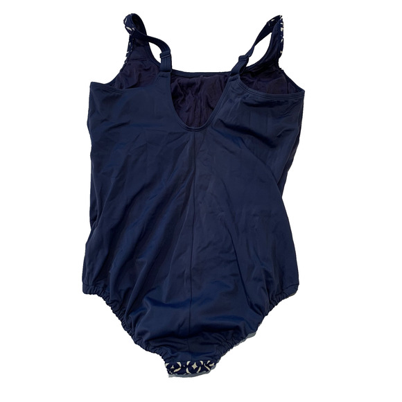 Amoena Women's Asian Garden Full Bodice One Piece Swimsuit Size 16C Pocketed - Picture 3 of 6